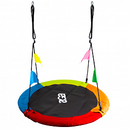 Aga Hanging swing circle 120 cm Four colours with flags