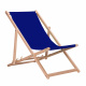 Aga 2x Wooden Folding Deck Chair Blue