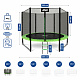 Aga SPORT PRO Trampoline 305 cm Light Green + Safety Net + Ladder