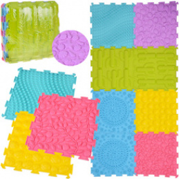 Rubber PUZZLE sensory mat, 8 pieces. - development and fun ZA5862 universal