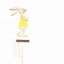 Wooden bunny on an Easter pick