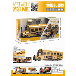 School bus with light and sound functions