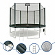 Aga SPORT PRO Trampoline 400 cm Dark Green + Safety Net + Ladder + Shoe Pocket