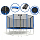Aga SPORT PRO Trampoline 366 cm Blue + Safety Net + Ladder