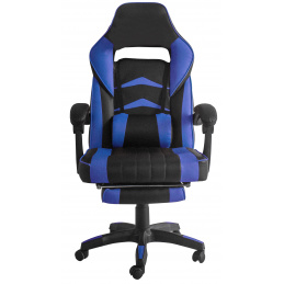 Aga Office Chair Black - Blue with Armrest 2DAZ172