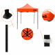 Aga Sales Stand without Sidewalls 2x2 m Orange