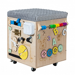 Aga4Kids Educational Storage Box/Ottoman for Toys 3-in-1 6DZ156 - SECOND QUALITY