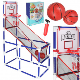 Basketball sports arcade game portable basketball 2 balls pump