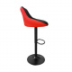 Aga Bar Chair Black/Black/Red