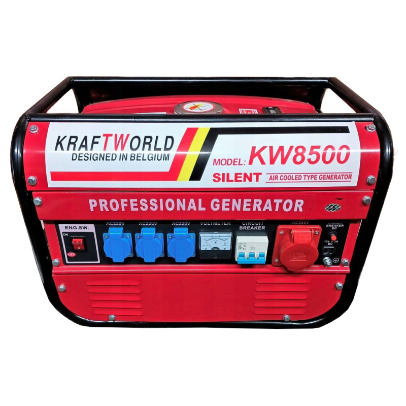 KraftWorld Three-phase petrol generator KW-8500 2 kW
