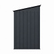 Aga Garden Shed 238x132x180 cm Dark Gray