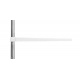 Telescopic corner shelf White ISO 6548