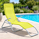 Aga 2x Garden Lounger SIESTA Green