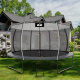 Aga SPORT EXCLUSIVE Trampoline 366 cm Gray + Safety Net + Ladder