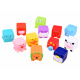 Rubber cubes with animals for the bath 12 pcs ZA2813