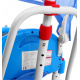 Children's tricycle Elephant Blue + sounds + canopy + barrier + footrest + handle + runners + storage space
