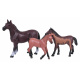 Set of toy horse figures