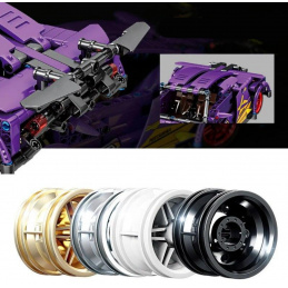 Sports Car Purple Building Block Set 470pcs.