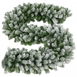 Snow-covered Christmas garland 2.7 m HQ Ruhhy 6DAZ613 - SECOND QUALITY
