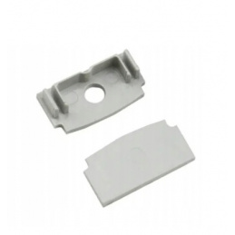 Gray cover for aluminum LED profile - 2 pieces