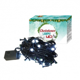 E17 CHRISTMAS LIGHTS WHITE 100LED 10M