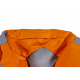 Aga Seat bag BALL XXXL Grey - Orange + footrest
