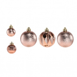 Aga Christmas Baubles MIX 3/6cm 44pcs Pink