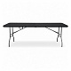 Aga Garden Folding Table 240x74x74 cm Black
