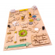 Aga Double-Sided Wooden Manipulative Board ZOO