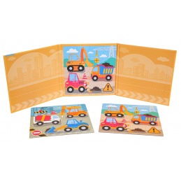 Magnetic Construction Site Puzzle + Booklet
