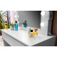 Aga Dressing table with mirror, lighting and el.drawer Matte White
