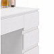 Aga Dressing Table with Mirror and Lighting Matte White