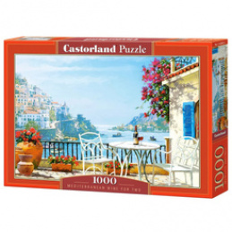 Puzzle 1000-piece Mediterranean Wine for Two C-105007-2 universal