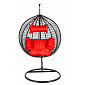 Aga Hanging Chair ORTA MR4200B-R Black/Red