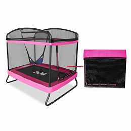 Aga Protective Net for Rectangular Trampoline 122x183 cm Pink