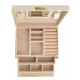 Jewellery box with key mirror beige ISO 6347