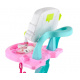 Medical trolley with ECG examination pink ISO 8245