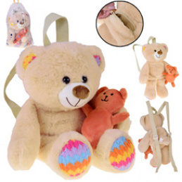 Charming Backpack BEAR plush backpack with adjustable straps ZA5683 universal