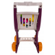 Shopping cart with lights and music function, 41 pieces. Red