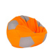 Aga Seat bag BALL XXXL Grey - Orange + footrest