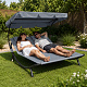 Linder Exclusiv Garden lounger for two persons with canopy MC4901