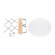 Aga Dining table 80 cm White