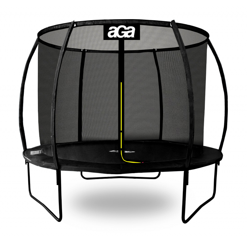 Aga SPORT EXCLUSIVE Trampoline 180 cm Black + protective net