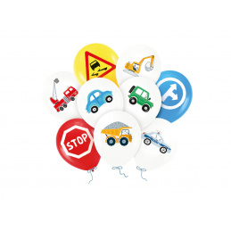 Aga4Kids Latex Car Balloons 30 cm 9 pcs