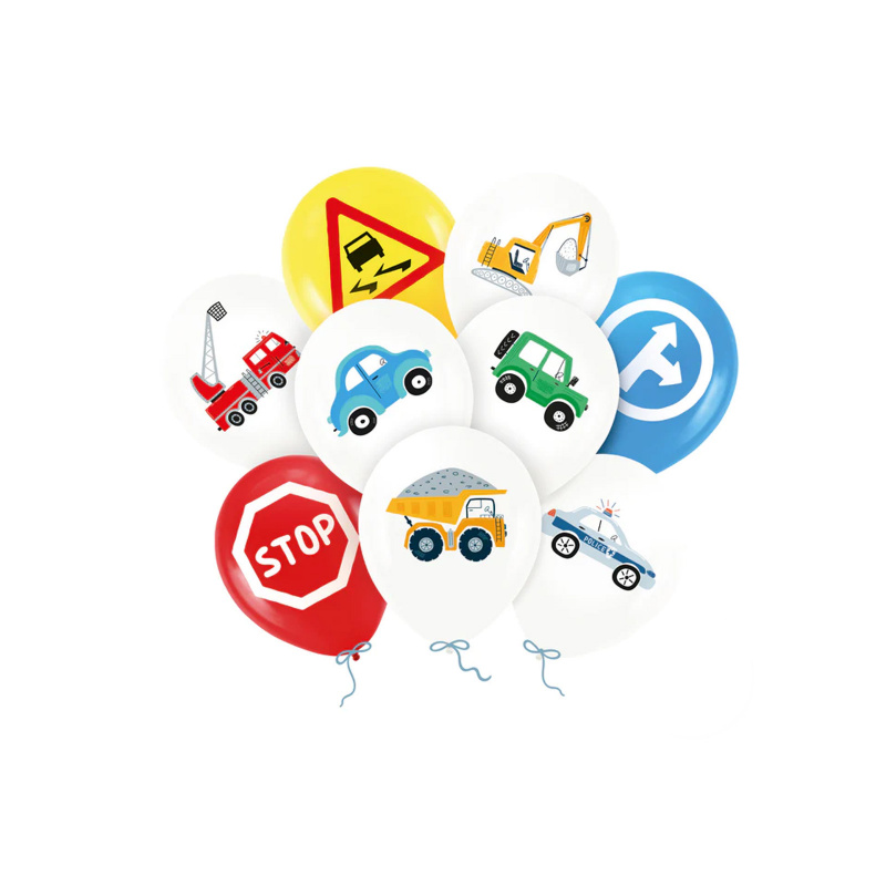 Aga4Kids Latex Car Balloons 30 cm 9 pcs