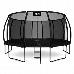 Aga SPORT EXCLUSIVE Trampoline 500 cm Black + Safety Net + Ladder