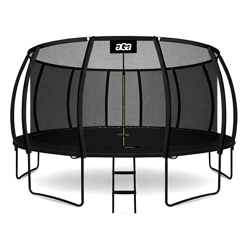 Aga SPORT EXCLUSIVE Trampoline 500 cm Black + Safety Net + Ladder