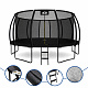 Aga SPORT EXCLUSIVE Trampoline 500 cm Black + Safety Net + Ladder