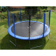 Aga SPORT PRO Trampoline 430 cm Blue + Safety Net + Ladder + Shoe Pocket