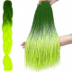 Hair Canel synthetic braids Ombre green neon ISO